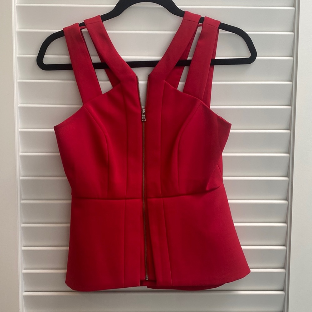 Red bcbg Maxazria red flattering top